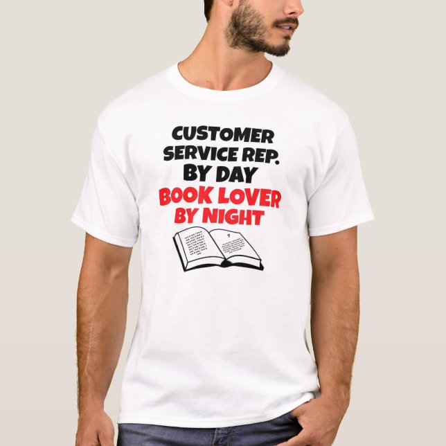T-shirt Représentant du service à la clientèle de Book Lov (Devant)