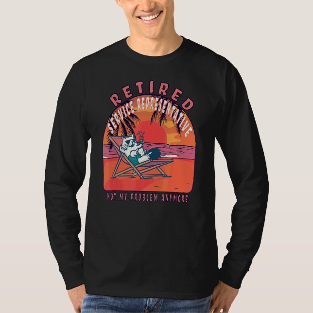 T-shirt Représentant du service à la retraite Retraite Vin (Devant)