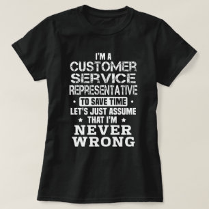 T-shirt Représentant du service clientèle