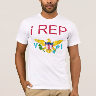 T-shirt Représentant I nous les Îles Vierges