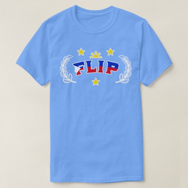 T-shirt Représentant Pinoy Pride Philippine Trois Étoiles  (Design devant)