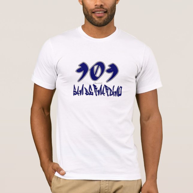T-shirt Représentant San Bernardino (909) (Devant)