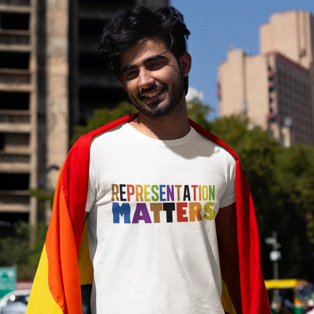 T-shirt Représentation Fierté de la diversité arc-en-ciel (Créateur téléchargé)