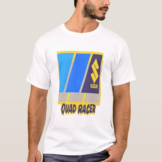 T-shirt Reproduction de Suzuki Quad Racer dans les années  (Devant)