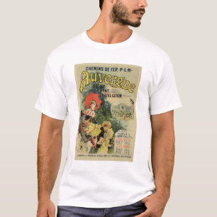 T-shirt Reproduction d'une affiche publicitaire en Auvergn