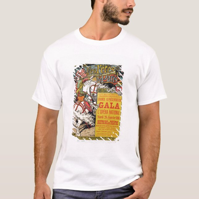 T-shirt Reproduction d'une affiche publicitaire sur les "F (Devant)
