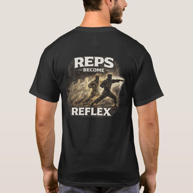 T-shirt Reps Devenir Karaté Réflexe (Dos)