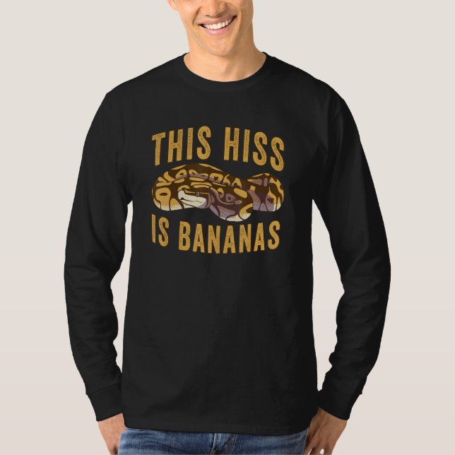 T-shirt Reptile   Ce sifflement est des bananes Python roy (Devant)