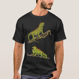 T-shirt Reptile Exotique Iguana Lizard Animal Faune Igua