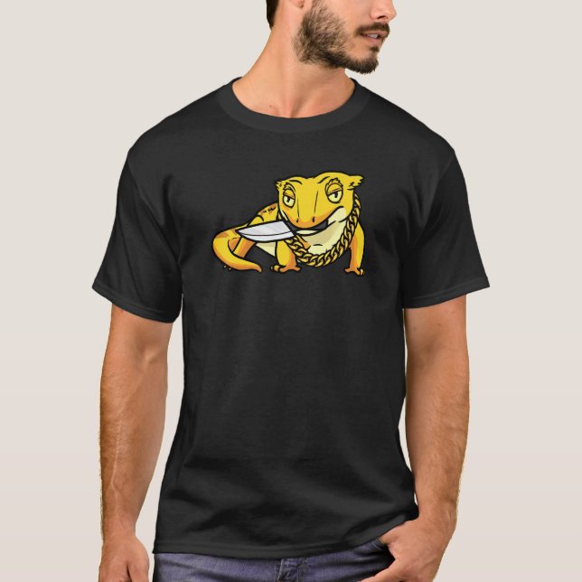 T-shirt Reptile Gecko Lizard Eyelash Gecko Avec Kn (Devant)