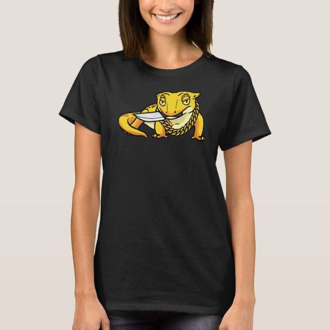 T-shirt Reptile Gecko Lizard Eyelash Gecko Avec Kn (Devant)