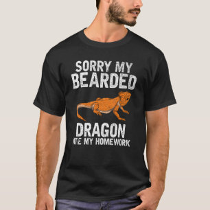T-shirt Reptile Lizard Les Ménages Animaux Dragon Porté