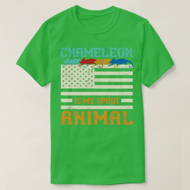 T-shirt Reptile Zoo Keeper Chameleon (Design devant)
