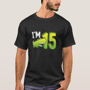 T-shirt Reptiles 15e Anniversaire Crocodile Propriétaire d