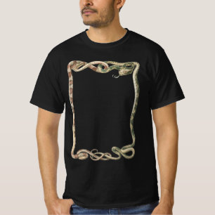 T-shirt Reptiles Anciens, Bordure de Serpents ou de Vipère