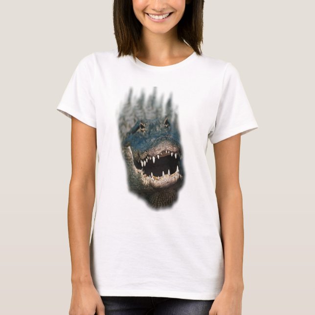 T-shirt Reptiles Tir-Énormes principaux d'alligator (Devant)