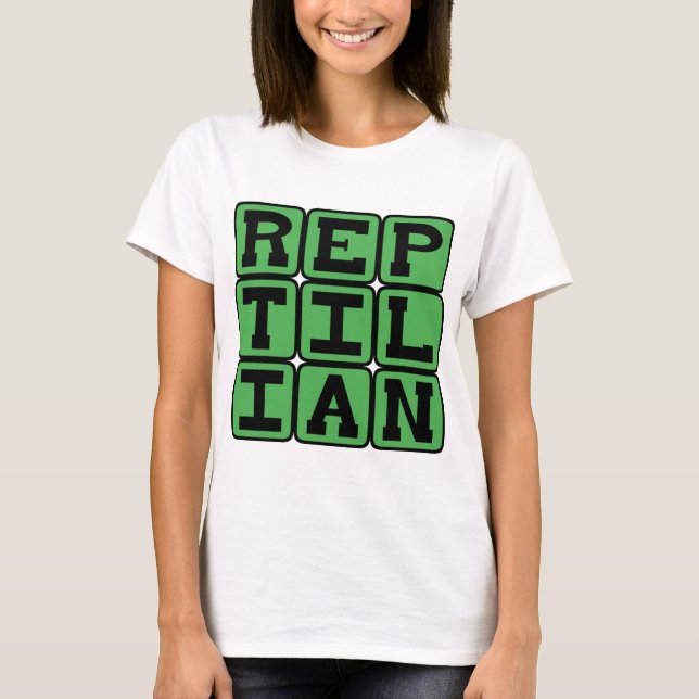 T-shirt Reptilien, Comme Un Reptile (Devant)