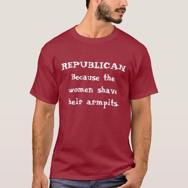 T-shirt RÉPUBLICAIN de rasage de femmes (Devant)