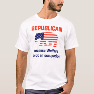 T-shirt Républicain drôle - aide sociale