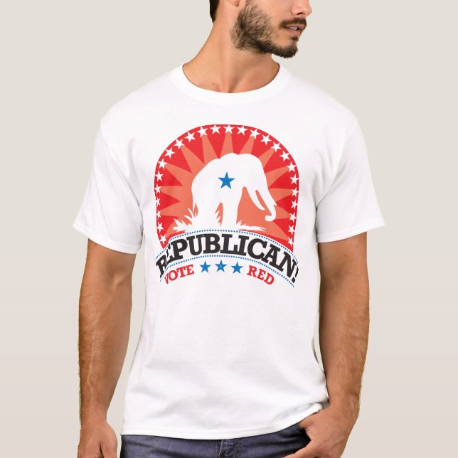 T-shirt Républicain ! Rouge de vote ! (Devant)