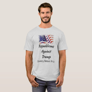 T-shirt Républicains contre Trump, pays avant parti