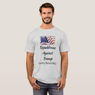 T-shirt Républicains contre Trump, pays avant parti