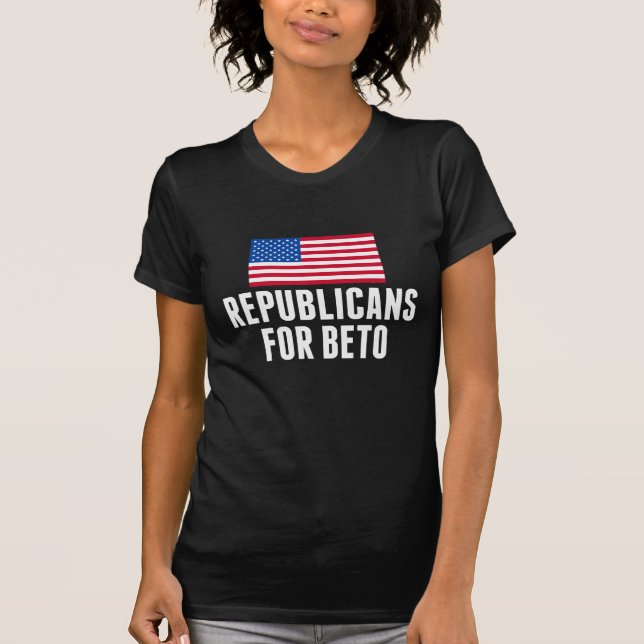 T-shirt Républicains pour Beto O'Rourke 2020 (Devant)