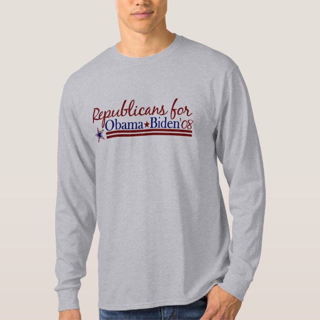 T-shirt Républicains pour Obama Biden (Devant)