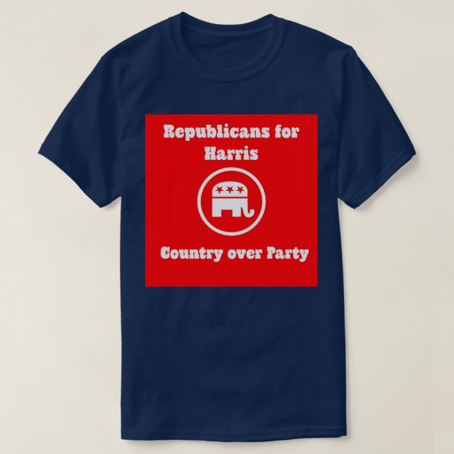 T-shirt Républicains pour un pays contre un parti (Design devant)
