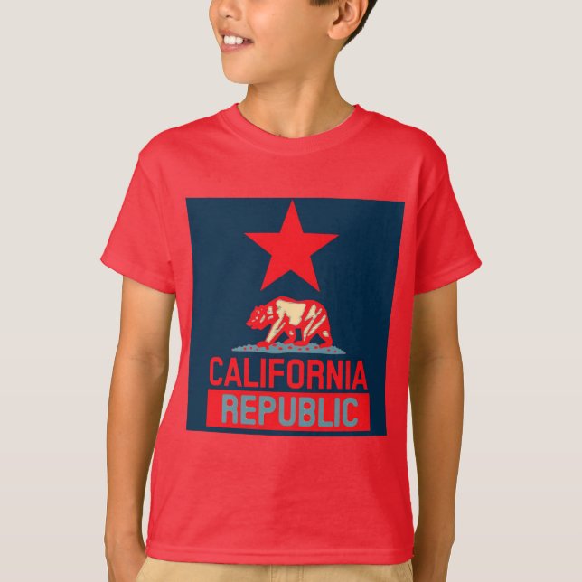 T-shirt République de Californie à l'esprit urbain (Devant)