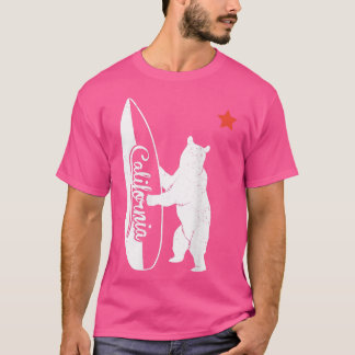T-shirt République de Californie Surf Ours Chemise Vintage