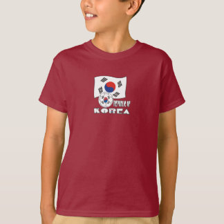 T-shirt République de Corée (Sud) Ballon de football et dr