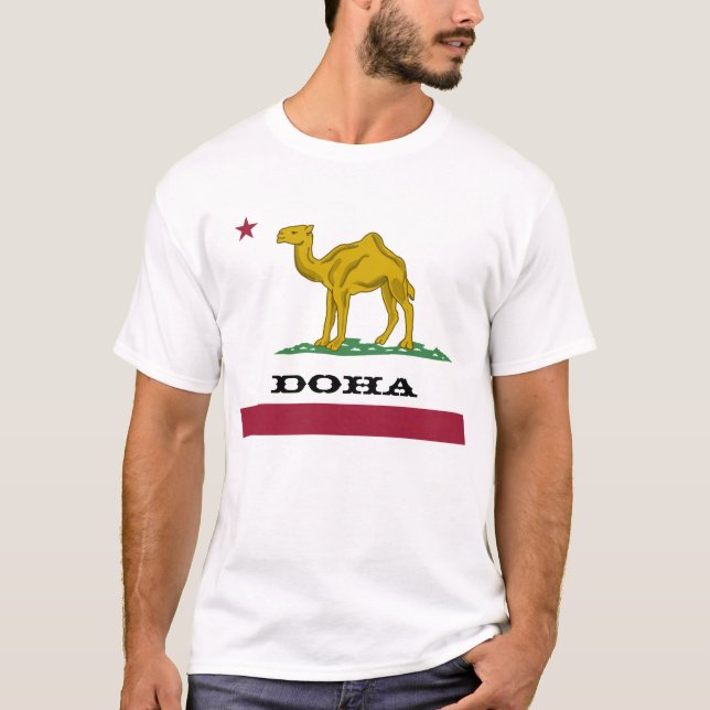 T-shirt République de Doha pas la Californie (Devant)
