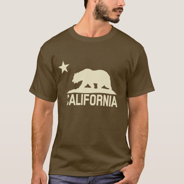 T-shirt République de la Californie - ours de CA - (Devant)