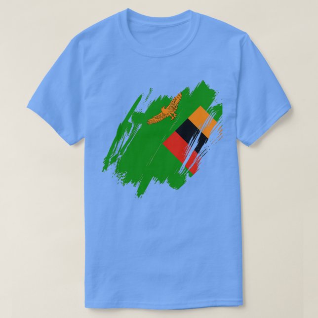 T-shirt République de Zambie (Design devant)