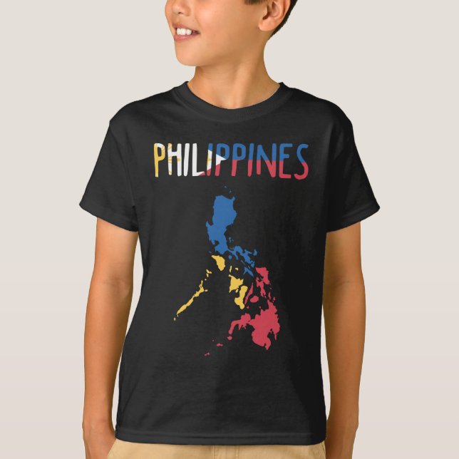 T-shirt République des Philippines Pays Asie du Sud-Est (Devant)