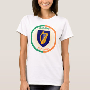 T-shirt Republique d'Irlande Armoiries en forme de cercle