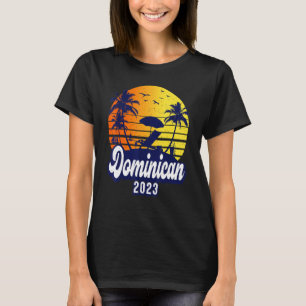 T-shirt République dominicaine 2023 Plage au coucher du so