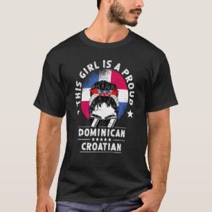 T-shirt République Dominicaine Drapeau Croatie Croissance