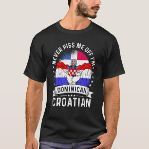 T-shirt République dominicaine Drapeau Croatie Humour fièr