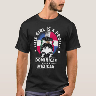 T-shirt République Dominicaine Drapeau Mexique Cultivé Fem