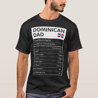 T-shirt République Dominicaine Papa Dominicano Funky Herit