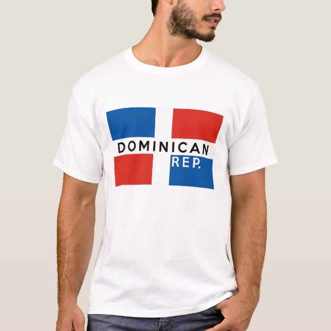 T-shirt république dominicaine pays symbole nom (Devant)
