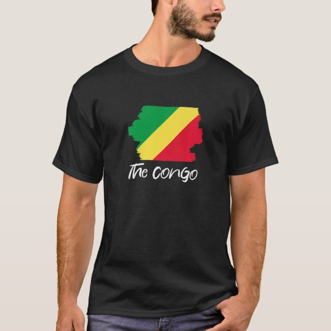 T-shirt République Drapeau Du Congo 1 (Devant)