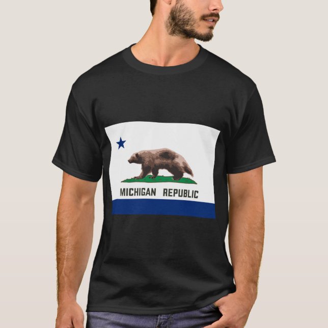 T-shirt République du Michigan Wolverine (Devant)