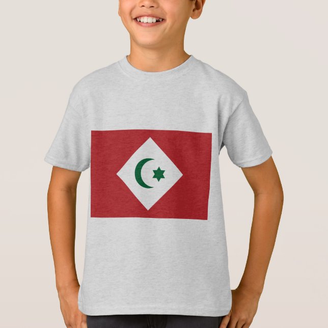 T-shirt République du Rif, drapeau du Maroc (Devant)