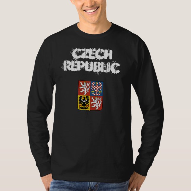 T-shirt République tchèque avec armoiries (Devant)