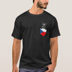 T-shirt République Tchèque Drapeau Giant Schnauzer Chien D