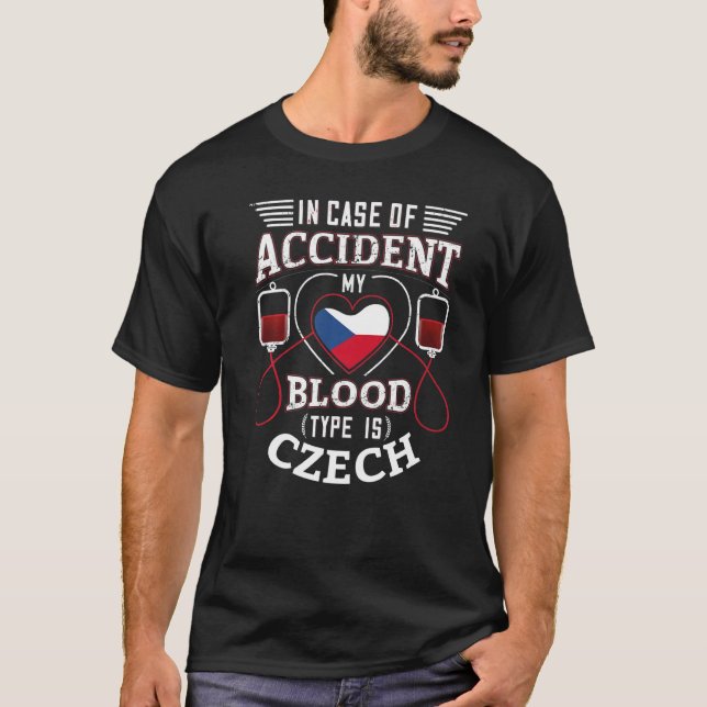 T-shirt République Tchèque Drapeau Souvenirs pour Tchèques (Devant)