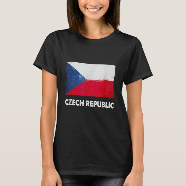 T-shirt République tchèque Drapeau tchèque 1 (Devant)